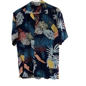 Winnie Fashion Hawaii Tropical Hawaiian Shirt No Size